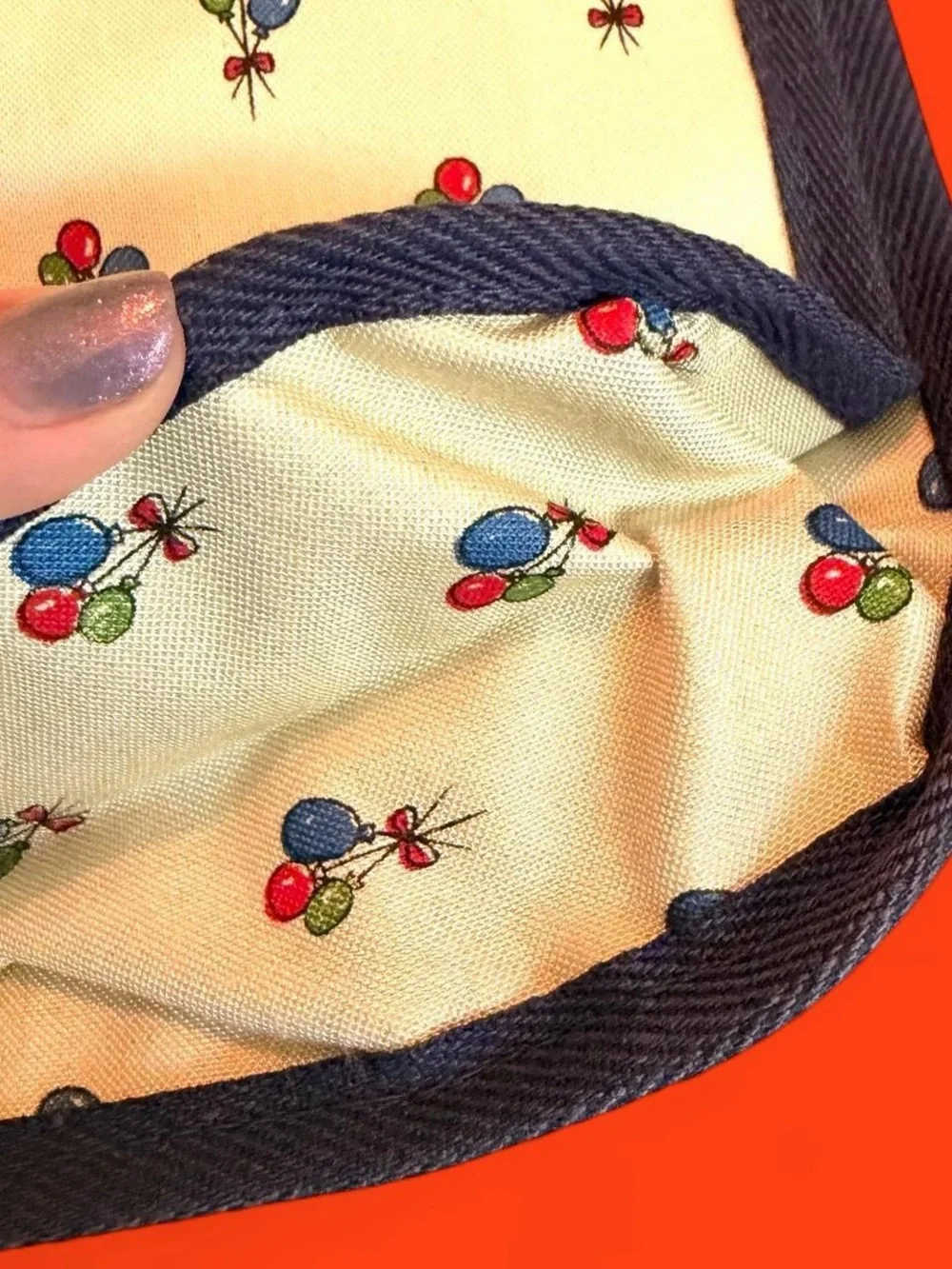 1983 Balloon Print Canvas Knapsack Deadstock